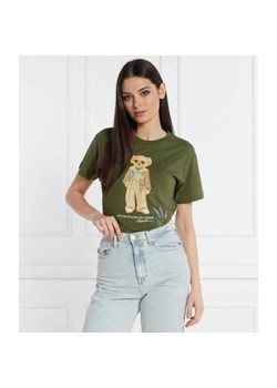 POLO RALPH LAUREN T-shirt PROV BEAR | Regular Fit ze sklepu Gomez Fashion Store w kategorii Bluzki damskie - zdjęcie 168712317