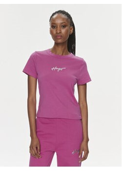 Hugo T-Shirt Classic 50508289 Różowy Regular Fit ze sklepu MODIVO w kategorii Bluzki damskie - zdjęcie 168716057