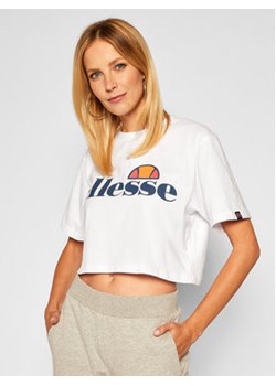 Ellesse T-Shirt Alberta SGS04484 Biały Cropped Fit ze sklepu MODIVO w kategorii Bluzki damskie - zdjęcie 168716065