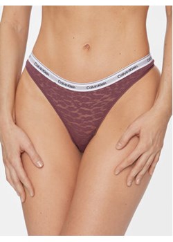Calvin Klein Underwear Figi brazylijskie 000QD5049E Fioletowy ze sklepu MODIVO w kategorii Majtki damskie - zdjęcie 168716148
