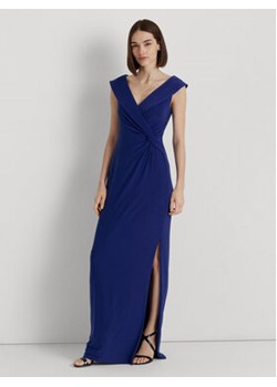 Lauren Ralph Lauren Sukienka wieczorowa 253863940011 Niebieski Slim Fit ze sklepu MODIVO w kategorii Sukienki - zdjęcie 168716218