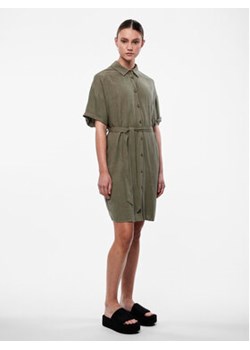 Pieces Sukienka koszulowa 17132920 Zielony Regular Fit ze sklepu MODIVO w kategorii Sukienki - zdjęcie 168716898