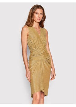 Rinascimento Sukienka koktajlowa CFC0110016003 Złoty Regular Fit ze sklepu MODIVO w kategorii Sukienki - zdjęcie 168717319