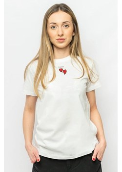 t-shirt damski pinko 100789 a1p8 z07 biały ze sklepu Royal Shop w kategorii Bluzki damskie - zdjęcie 168718666