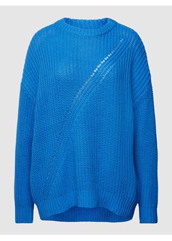 Sweter z dzianiny z ażurowym wzorem model ‘HANNA’ ze sklepu Peek&Cloppenburg  w kategorii Swetry damskie - zdjęcie 168719906