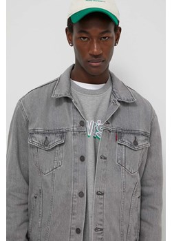 Levi&apos;s kurtka jeansowa męska kolor szary przejściowa ze sklepu ANSWEAR.com w kategorii Kurtki męskie - zdjęcie 168720279