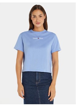 Tommy Jeans T-Shirt DW0DW15049 Niebieski Regular Fit ze sklepu MODIVO w kategorii Bluzki damskie - zdjęcie 168725337