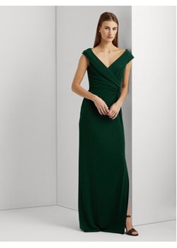 Lauren Ralph Lauren Sukienka wieczorowa 253863940012 Zielony Slim Fit ze sklepu MODIVO w kategorii Sukienki - zdjęcie 168725365