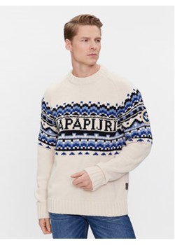 Napapijri Sweter NP0A4HHJ Écru Regular Fit ze sklepu MODIVO w kategorii Swetry męskie - zdjęcie 168725487