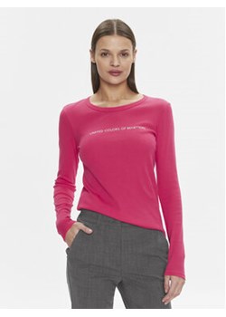 United Colors Of Benetton Bluzka 3GA2E16G0 Różowy Regular Fit ze sklepu MODIVO w kategorii Bluzki damskie - zdjęcie 168725577