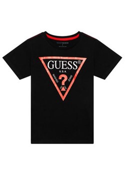 Guess T-Shirt L73I55 K8HM0 Czarny Regular Fit ze sklepu MODIVO w kategorii T-shirty chłopięce - zdjęcie 168725648