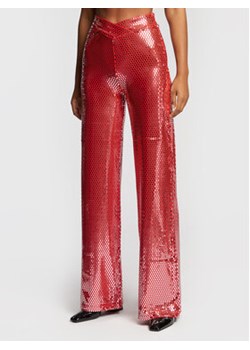 ROTATE Spodnie materiałowe Briella RT1610 Czerwony Regular Fit ze sklepu MODIVO w kategorii Spodnie damskie - zdjęcie 168725839