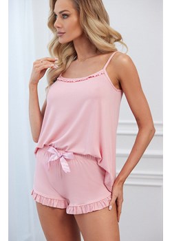 Piżama damska z wąskimi ramiączkami i krótkimi spodenkami Styl, Kolor róż pudrowy, Rozmiar S, Gee One ze sklepu Primodo w kategorii Piżamy damskie - zdjęcie 168725899