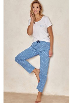 Bawełniana piżama damska Leona 3104, Kolor biało-niebieski, Rozmiar S, Taro ze sklepu Primodo w kategorii Piżamy damskie - zdjęcie 168725919