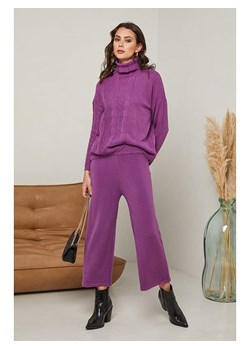 Soft Cashmere 2-częściowy zestaw w kolorze fioletowym ze sklepu Limango Polska w kategorii Komplety i garnitury damskie - zdjęcie 168727025