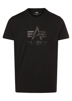 Alpha Industries Koszulka męska Mężczyźni Bawełna czarny nadruk ze sklepu vangraaf w kategorii T-shirty męskie - zdjęcie 168727859