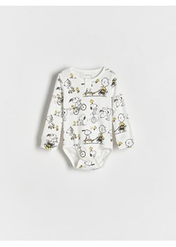 Reserved - Body Snoopy - złamana biel ze sklepu Reserved w kategorii Body niemowlęce - zdjęcie 168731559