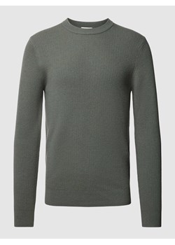 Sweter z dzianiny z efektem melanżu ze sklepu Peek&Cloppenburg  w kategorii Swetry męskie - zdjęcie 168732317