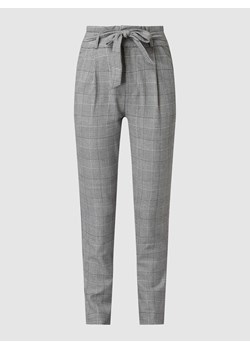 Spodnie typu paperbag ze wzorem w kratę glencheck ze sklepu Peek&Cloppenburg  w kategorii Spodnie damskie - zdjęcie 168732638