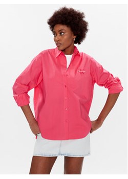 Calvin Klein Jeans Koszula J20J220515 Różowy Relaxed Fit ze sklepu MODIVO w kategorii Koszule damskie - zdjęcie 168734027