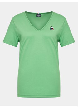 Le Coq Sportif T-Shirt 2220635 Zielony Regular Fit ze sklepu MODIVO w kategorii Bluzki damskie - zdjęcie 168734306