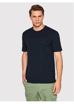 Guess T-Shirt Z2YI11 J1311 Granatowy Regular Fit ze sklepu MODIVO w kategorii T-shirty męskie - zdjęcie 168734456