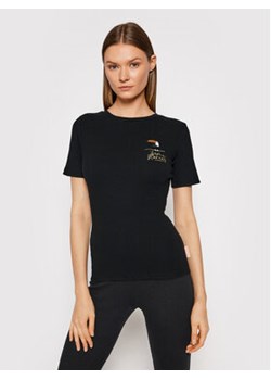 Femi Stories T-Shirt Pola Czarny Slim Fit ze sklepu MODIVO w kategorii Bluzki damskie - zdjęcie 168735075