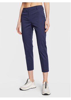 Weekend Max Mara Spodnie materiałowe Cecco 2351310631 Granatowy Slim Fit ze sklepu MODIVO w kategorii Spodnie damskie - zdjęcie 168735318
