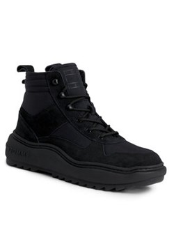 Tommy Jeans Trzewiki Tjm Mix Material Boot EM0EM01245 Czarny ze sklepu MODIVO w kategorii Buty zimowe męskie - zdjęcie 168735326