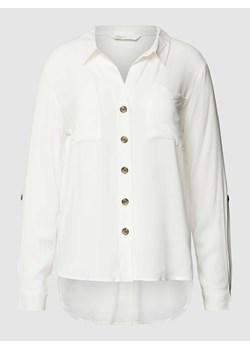 Bluzka z wiskozy z przedłużonym tyłem model ‘YASMIN’ ze sklepu Peek&Cloppenburg  w kategorii Koszule damskie - zdjęcie 168737247