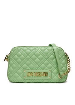 Torebka LOVE MOSCHINO JC4013PP1ILA0802 menta ze sklepu eobuwie.pl w kategorii Listonoszki - zdjęcie 168737406