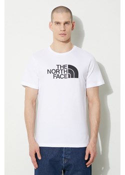 The North Face t-shirt bawełniany M S/S Easy Tee męski kolor biały z nadrukiem NF0A87N5FN41 ze sklepu PRM w kategorii T-shirty męskie - zdjęcie 168741539