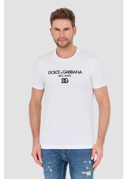 DOLCE AND GABBANA Biały t-shirt, Wybierz rozmiar 54 ze sklepu outfit.pl w kategorii T-shirty męskie - zdjęcie 168745338