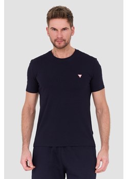 GUESS Granatowy t-shirt Core Tee, Wybierz rozmiar M ze sklepu outfit.pl w kategorii T-shirty męskie - zdjęcie 168745368