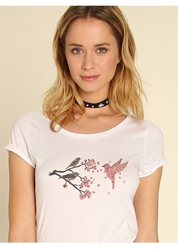 WOOOP Koszulka &quot;Blossom Bird&quot; w kolorze białym ze sklepu Limango Polska w kategorii Bluzki damskie - zdjęcie 168745579