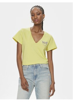 Pinko T-Shirt 100372 A1R7 Żółty Regular Fit ze sklepu MODIVO w kategorii Bluzki damskie - zdjęcie 168746488