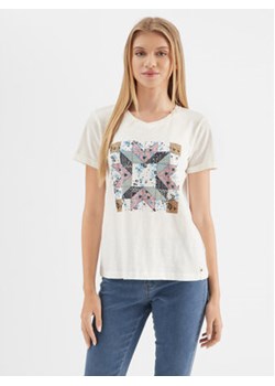 Cream T-Shirt CRKadence 10611026 Écru Regular Fit ze sklepu MODIVO w kategorii Bluzki damskie - zdjęcie 168746619