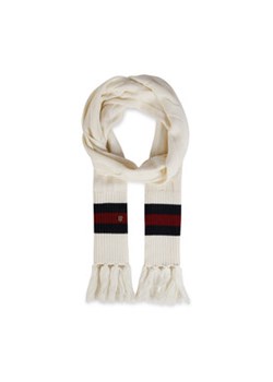 Tommy Hilfiger Szalik Luxe Cable Scarf AW0AW13840 Biały ze sklepu MODIVO w kategorii Szaliki i chusty damskie - zdjęcie 168747087