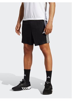 adidas Szorty sportowe Train Essentials Piqué 3-Stripes Training Shorts IB8111 Czarny Regular Fit ze sklepu MODIVO w kategorii Spodenki męskie - zdjęcie 168747969