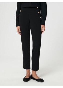 Sinsay - Spodnie z ozdobnymi guzikami - czarny ze sklepu Sinsay w kategorii Spodnie damskie - zdjęcie 168750005
