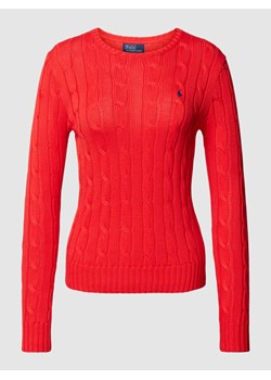 Sweter z dzianiny ze ściegiem warkoczowym model ‘JULIANNA’ ze sklepu Peek&Cloppenburg  w kategorii Swetry damskie - zdjęcie 168751266