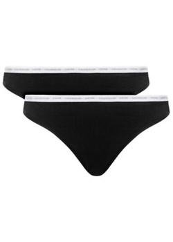 Calvin Klein Underwear Komplet 2 par stringów 000QD3788E Czarny ze sklepu MODIVO w kategorii Majtki damskie - zdjęcie 168754045