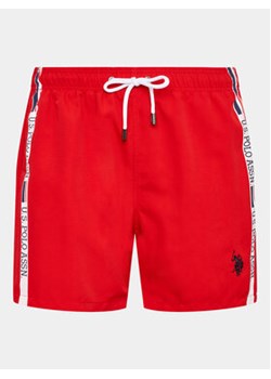 U.S. Polo Assn. Szorty kąpielowe 22001 Czerwony Regular Fit ze sklepu MODIVO w kategorii Kąpielówki - zdjęcie 168754605