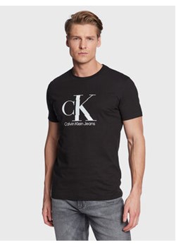 Calvin Klein Jeans T-Shirt J30J323299 Czarny Slim Fit ze sklepu MODIVO w kategorii T-shirty męskie - zdjęcie 168754935