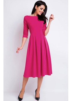 Klasyczna rozkloszowana sukienka różowa A159, Kolor różowy, Rozmiar S, Awama ze sklepu Primodo w kategorii Sukienki - zdjęcie 168755016