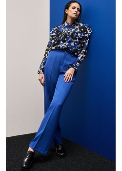 Spodnie w kant z szerokimi nogawkami niebieskie 4302, Kolor niebieski, Rozmiar XS, Moodo ze sklepu Primodo w kategorii Spodnie damskie - zdjęcie 168755125