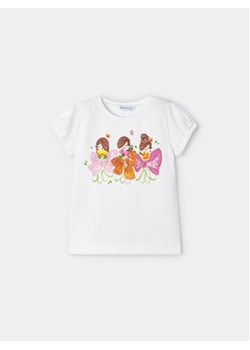 Mayoral T-Shirt 3080 Biały Regular Fit ze sklepu MODIVO w kategorii Bluzki dziewczęce - zdjęcie 168756725