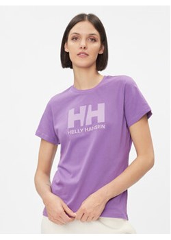 Helly Hansen T-Shirt Logo 34112 Fioletowy Regular Fit ze sklepu MODIVO w kategorii Bluzki damskie - zdjęcie 168756987
