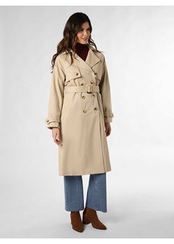 Y.A.S Trencz damski - YASTeronimo Kobiety Bawełna beżowy jednolity ze sklepu vangraaf w kategorii Płaszcze damskie - zdjęcie 168757947