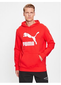 Puma Bluza Classics Logo 530084 Czerwony Regular Fit ze sklepu MODIVO w kategorii Bluzy męskie - zdjęcie 168763948